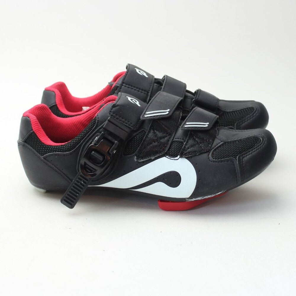 Peloton Black Cycling Shoes with White and Red Accents - Picture 6 of 12